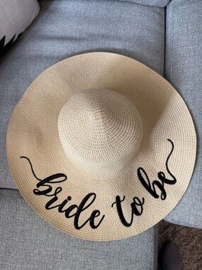 Bride To Be from The Chic Soul Straw Sun Hat